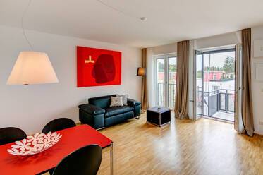 Modern and spacious 1-room apartment with balcony