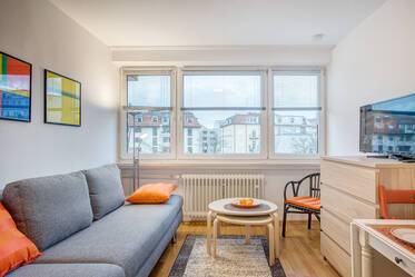 Quiet, furnished 1-room apartment in Isarvorstadt
