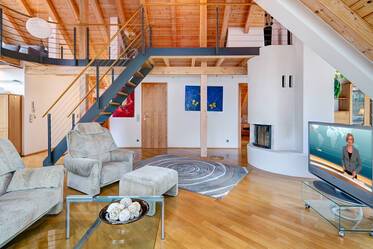 Wonderful furnished gallery apartment in Munich Ismaning with ideal connection to the Airport
