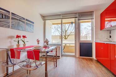 High-quality studio apartment with balcony