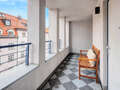 attic apartment München Lehel 01 loggia 14280