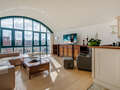 roof terrace apartment München Maxvorstadt - Westen 02 living room 1607