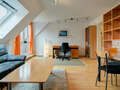 attic apartment München Moosach 02 living room 8631