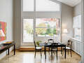 roof terrace apartment München Arabellapark 06 living room 9024