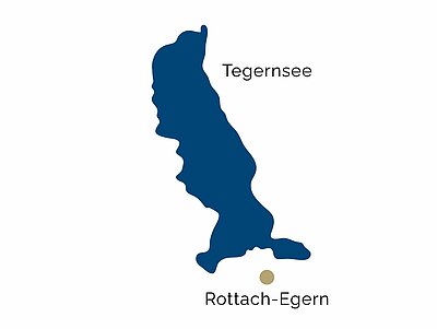 District map of the Lake Tegernsee region District map of the Lake Tegernsee region