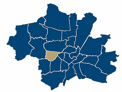 Location of the Laim district in Munich