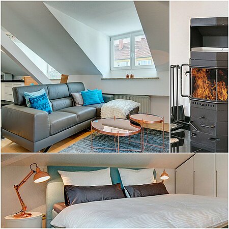ID 9718: Stylish and comfortable attic apartment near the Goetheplatz