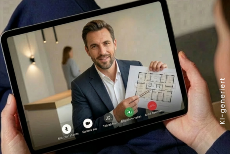 Immobilienbewertung via Video-Call mit einem Experten von Mr. Lodge Immobilienverkauf