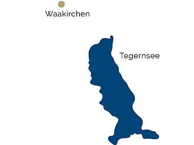 Map of the Tegernsee region