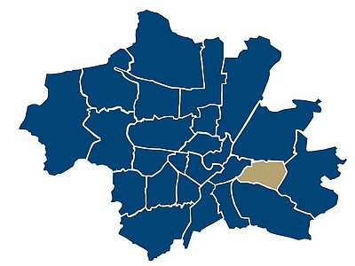 Location of the Berg am Laim district in Munich