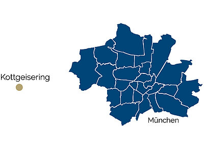 Map of Kottgeisering and surroundings Map of Kottgeisering and surroundings