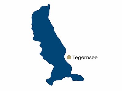 District map of the Tegernsee region