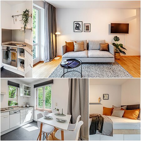ID 12216: Beautifully furnished apartment in Schwabing-West