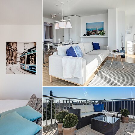 ID 10340: Sunny 2-room roof-terrace apartment in Munich-Ramersdorf
