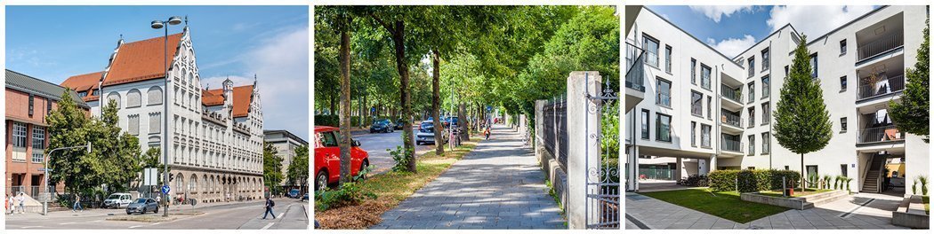 Fotos of the sights and the surroundings in the Ludwigsvorstadt