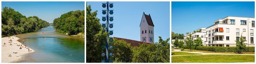 Photos of the surroundings of the Oberföhring district